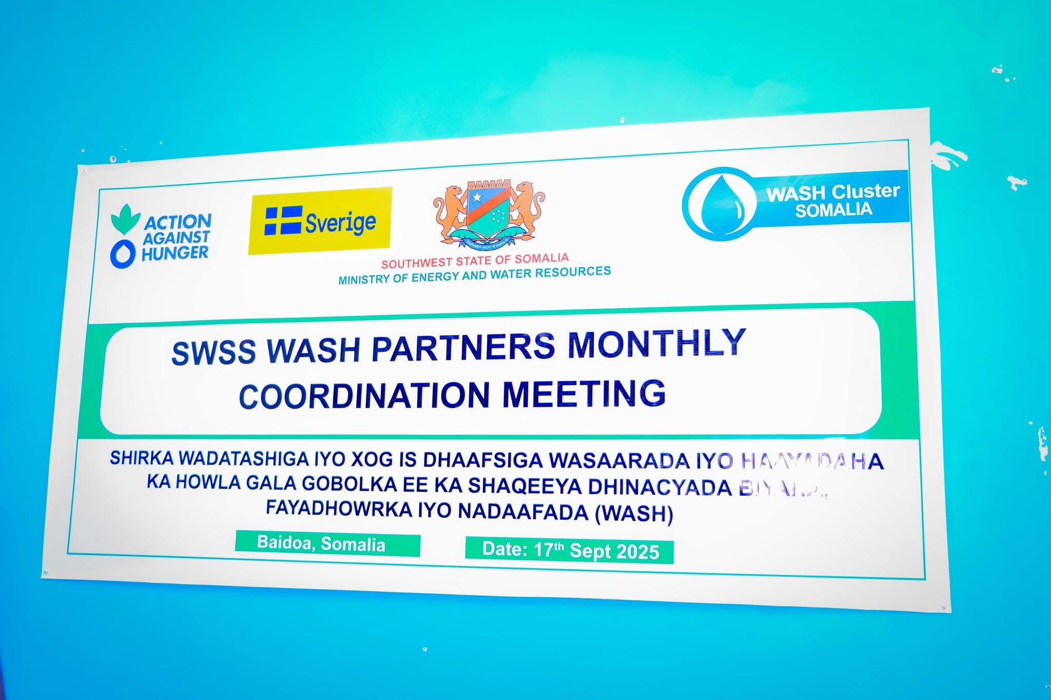 Read more about the article CCS Participates in WASH Cluster Meeting in Southwest State
